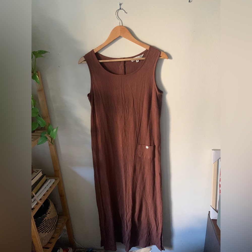✨VINTAGE✨ Uniform John Paul Richard // Ribbed Maxi Dress in Cocoa